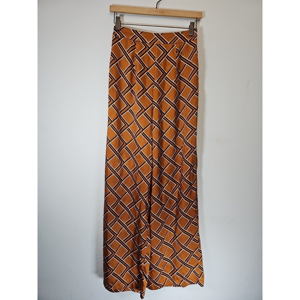 FOREVER 21 Women's‎ Multicolor  Flowy Wide-Leg Pants